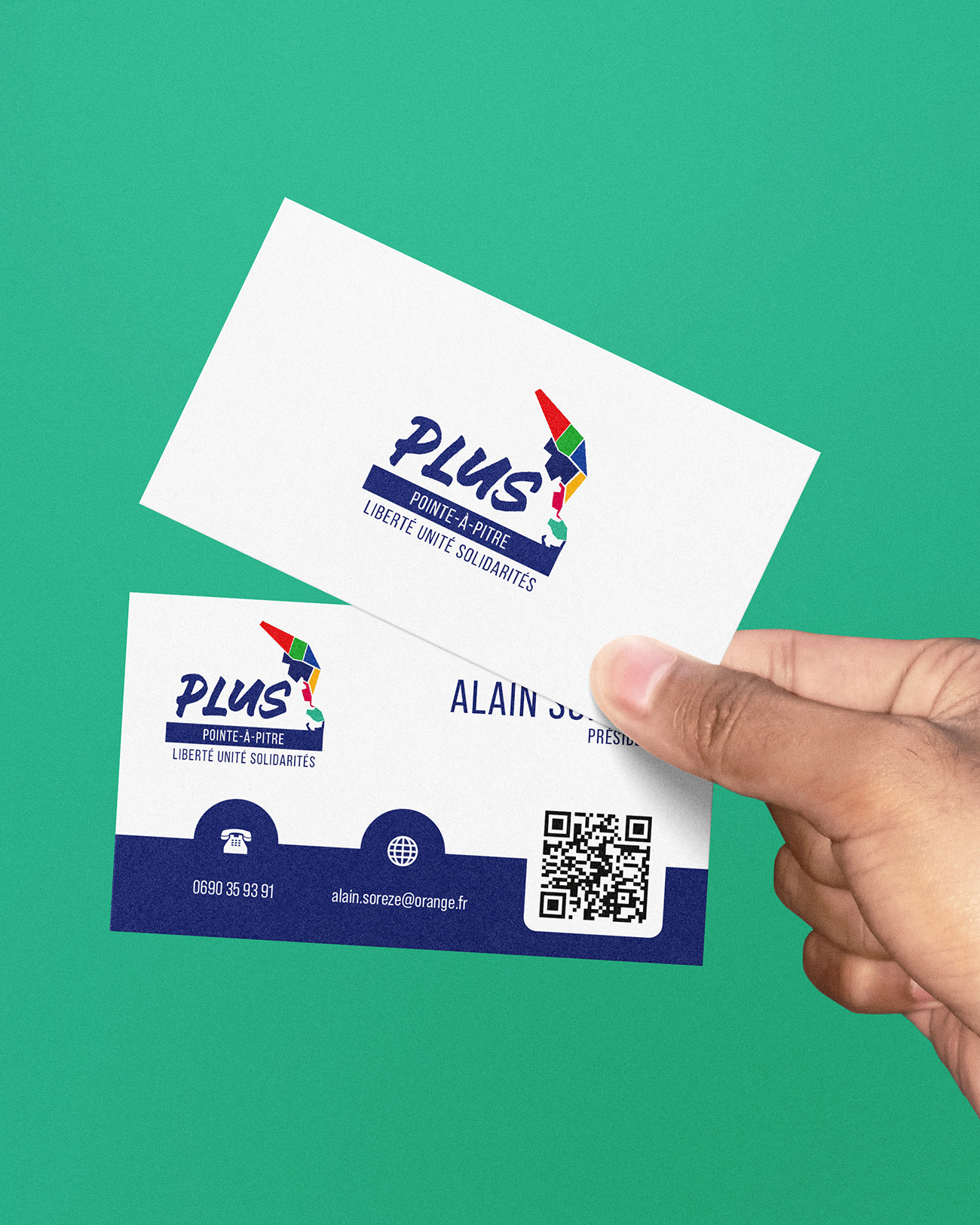 Hand Holding Business Card Mockup