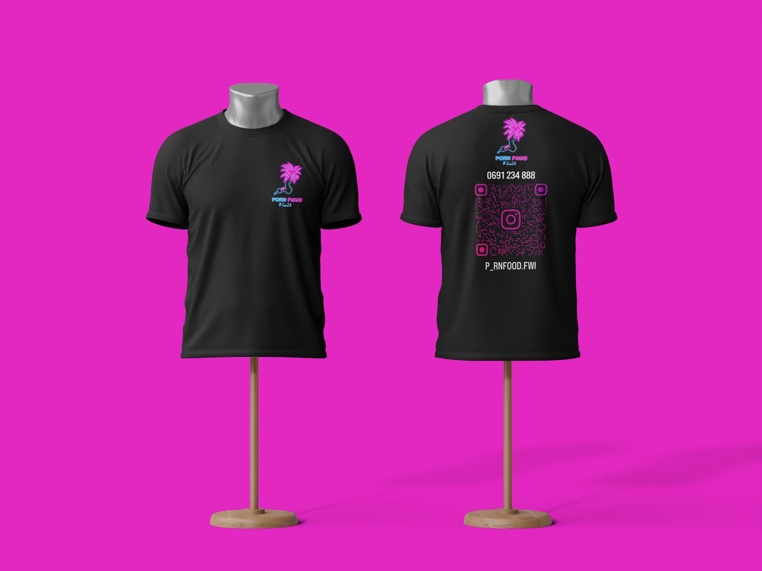 Male – T-shirt Mannequin Mockup