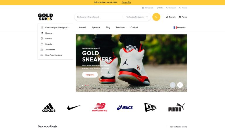 Golden Sneakers